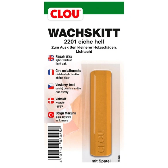 Wachskitt, 20 g, eiche hell, inkl. Spatel