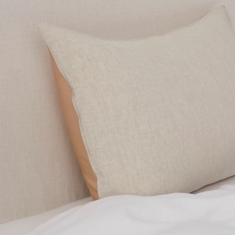 Vintage Washed Linen Silk Linen Pillowcase Pair