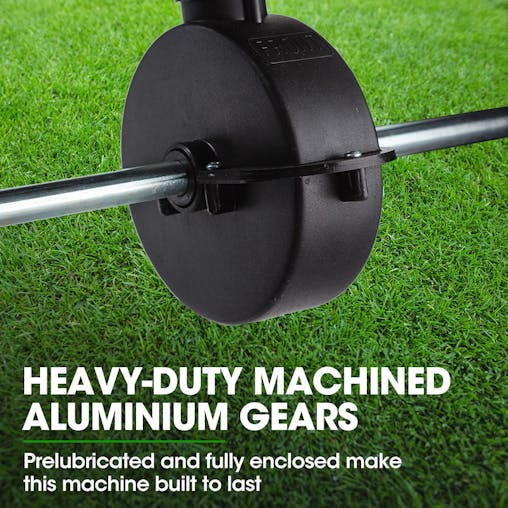 NNEMB Walk Behind Broadcast Spreader 56kg 60L Seed Lawn Fertiliser