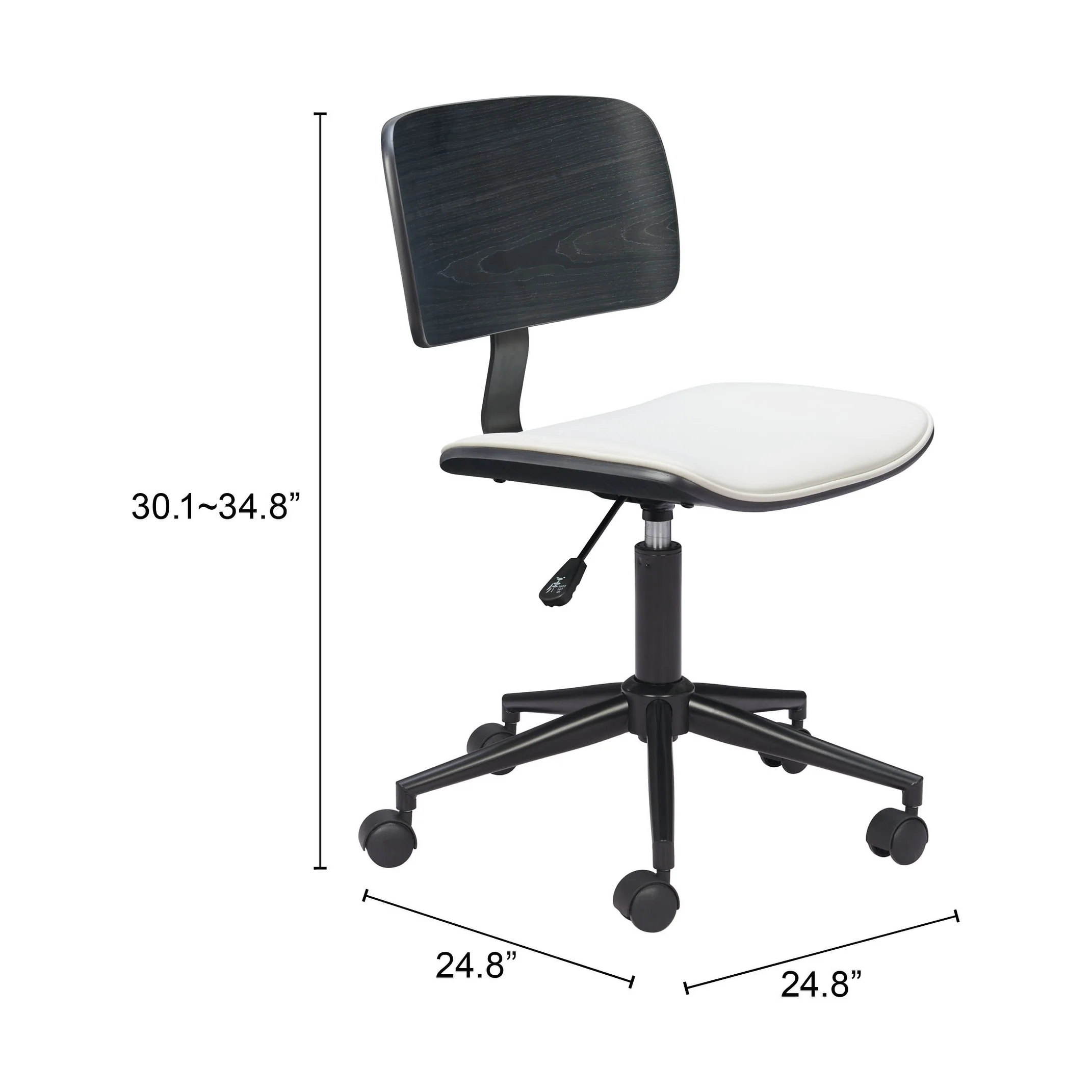 Duravel Office Chair White & Black