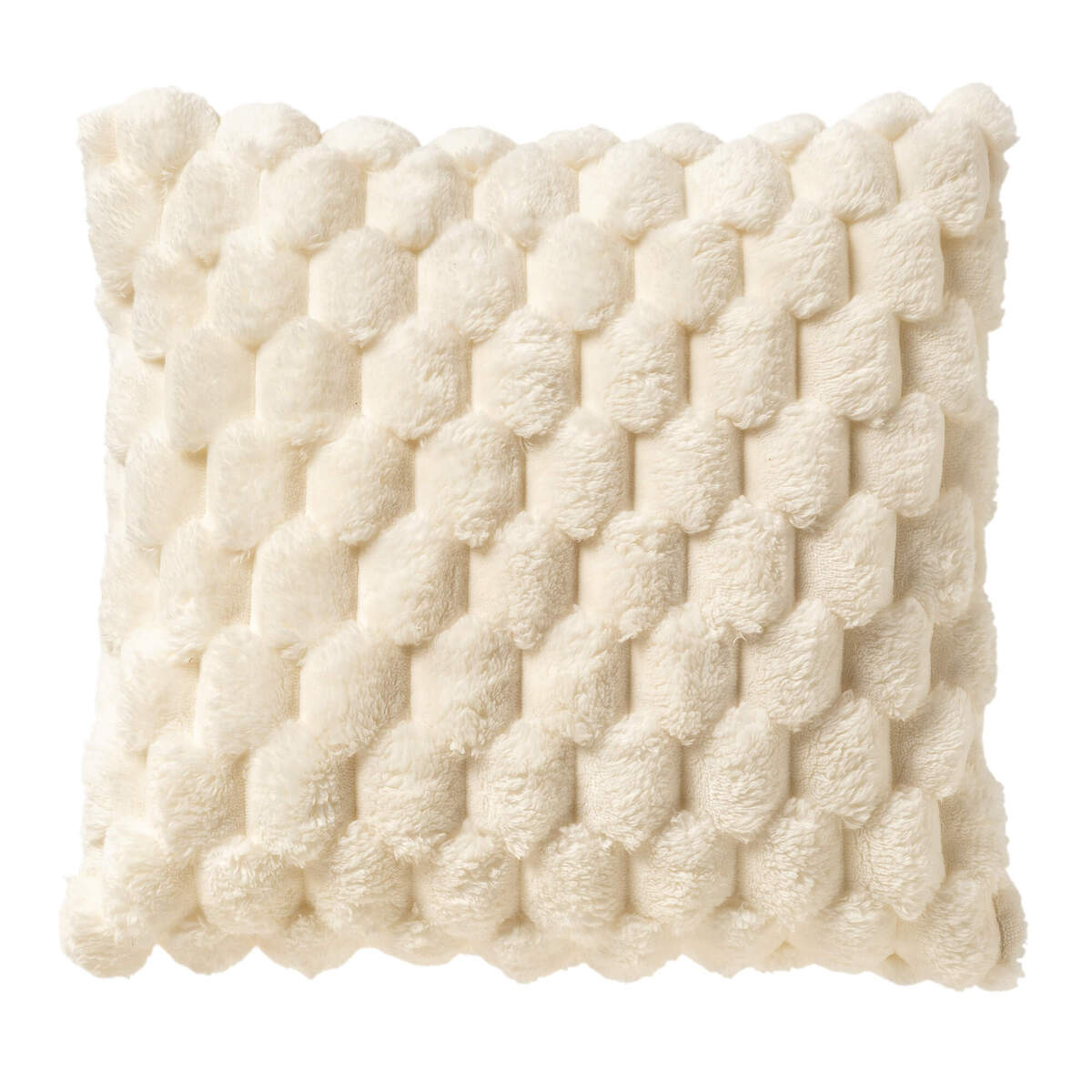 VIVA - sierkussen 45x45 cm - superzacht - 100% gerecycled - Snow White - wit