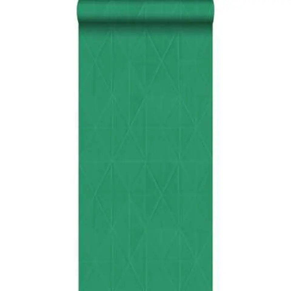 Origin behang - grafische vorm - groen - 53 cm x 10,05 m