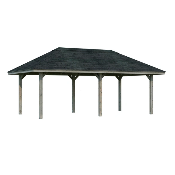 Pavillon »Bianca«, BxHxT: 588 x 319 x 300 cm, Grau