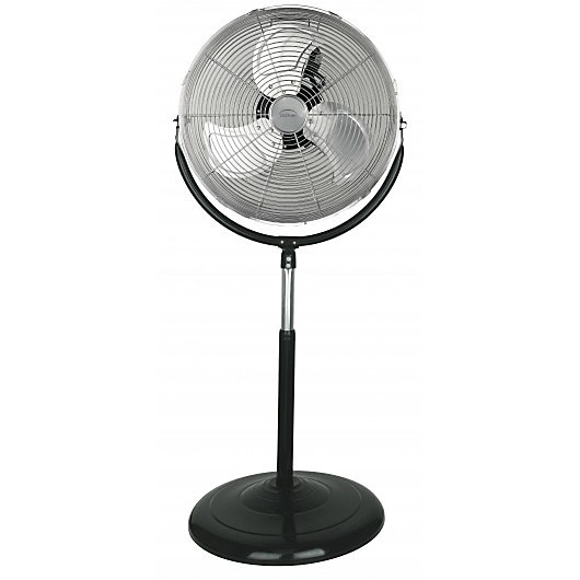 DOMAIR BAP460A - Brasseur d'air orientable 7367 m3/h - 100 Watts - Sur pied - 45 cm - 3 vitesses - 3 pales - Inclinable - Noir