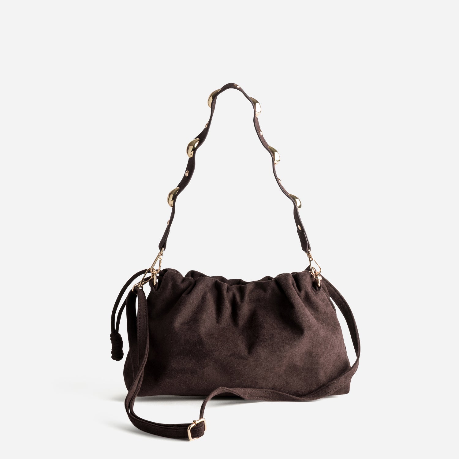 Sac à main marron suédé