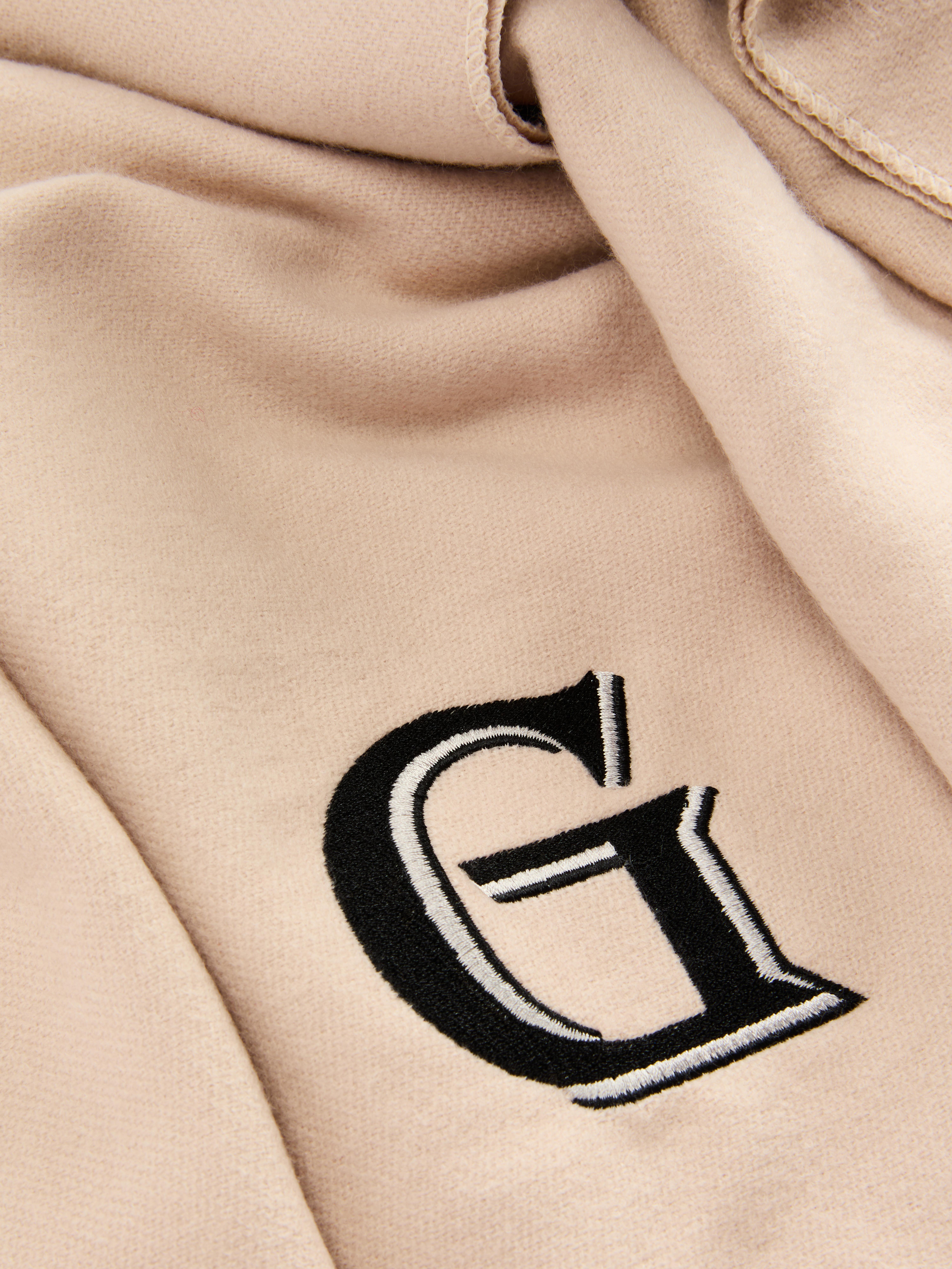 Woven Tassel Initial Scarf