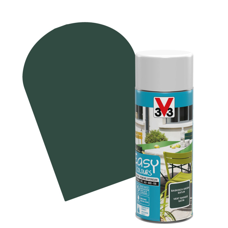 Laque Easy Colours vert basque satiné 0,4 L V33