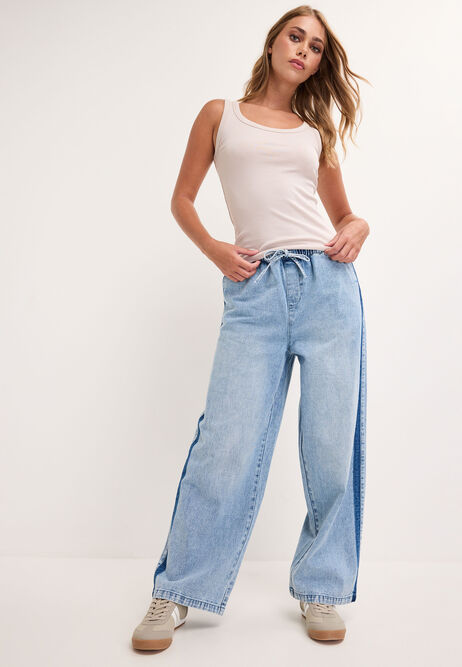 Womens Stone Cotton Rich Stretch Vest Top