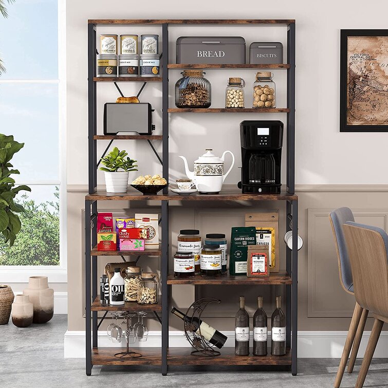 Color 39'' Steel Standard Baker's Rack with Microwave Compatibility
