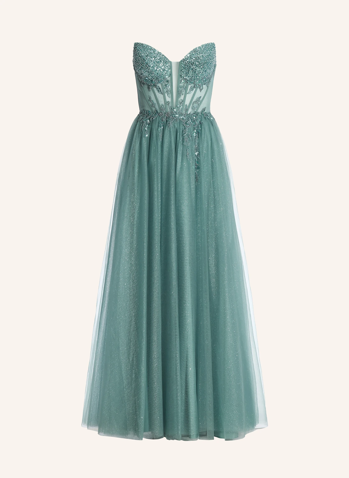 Hey Kyla Abendkleid mit Schmuckperlen und Pailletten