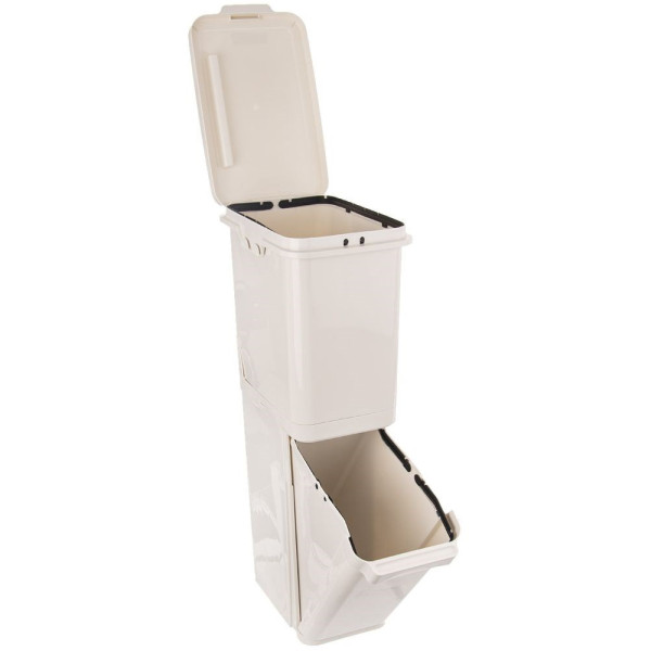 Kosz do segregacji odpadów plastikowy 2x17,5 l