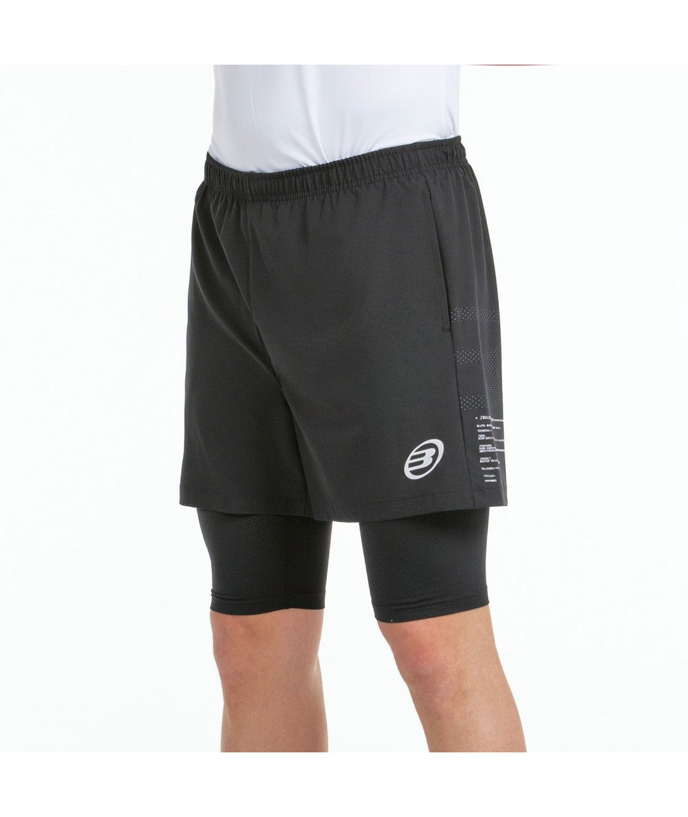 SHORT BULLPADEL META NEGRO