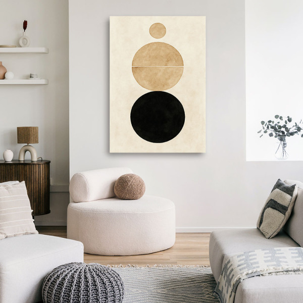 Feeby Obraz na płótnie, Koła Minimalizm Geometria 40x60