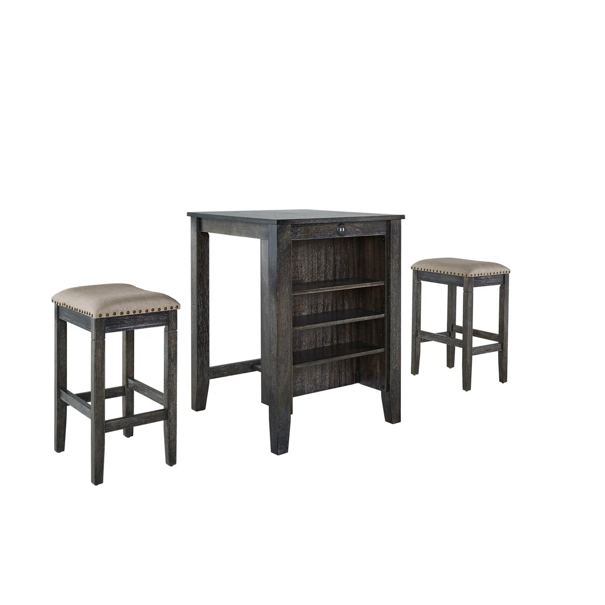 Tapas Counter Table and 2 Stools 3-piece Set