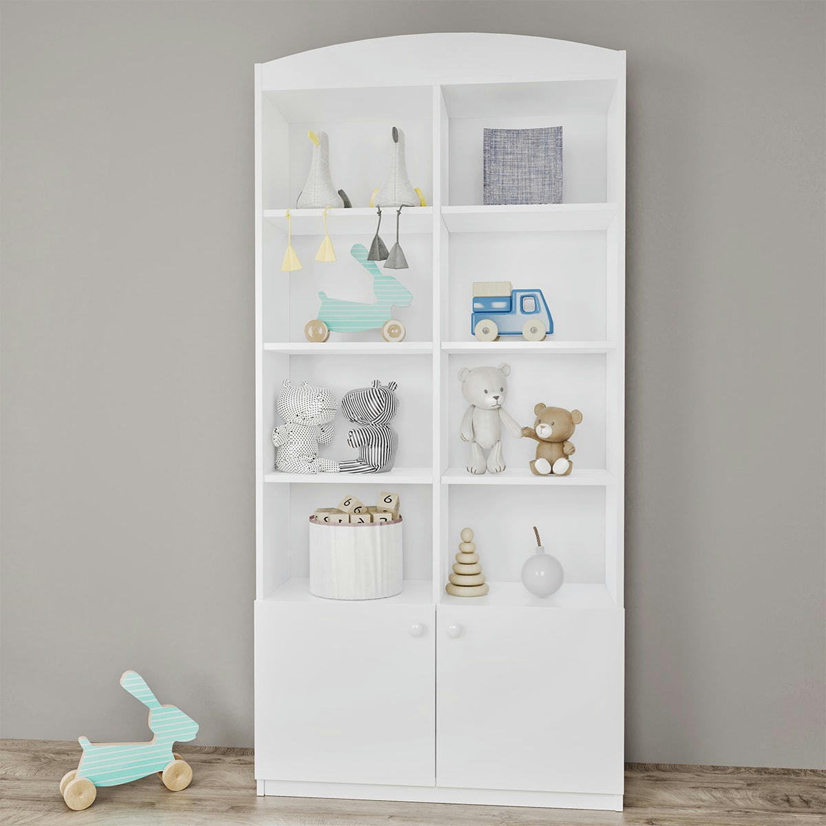 BABYDREAM - Bibliothèque 2 portes blanc