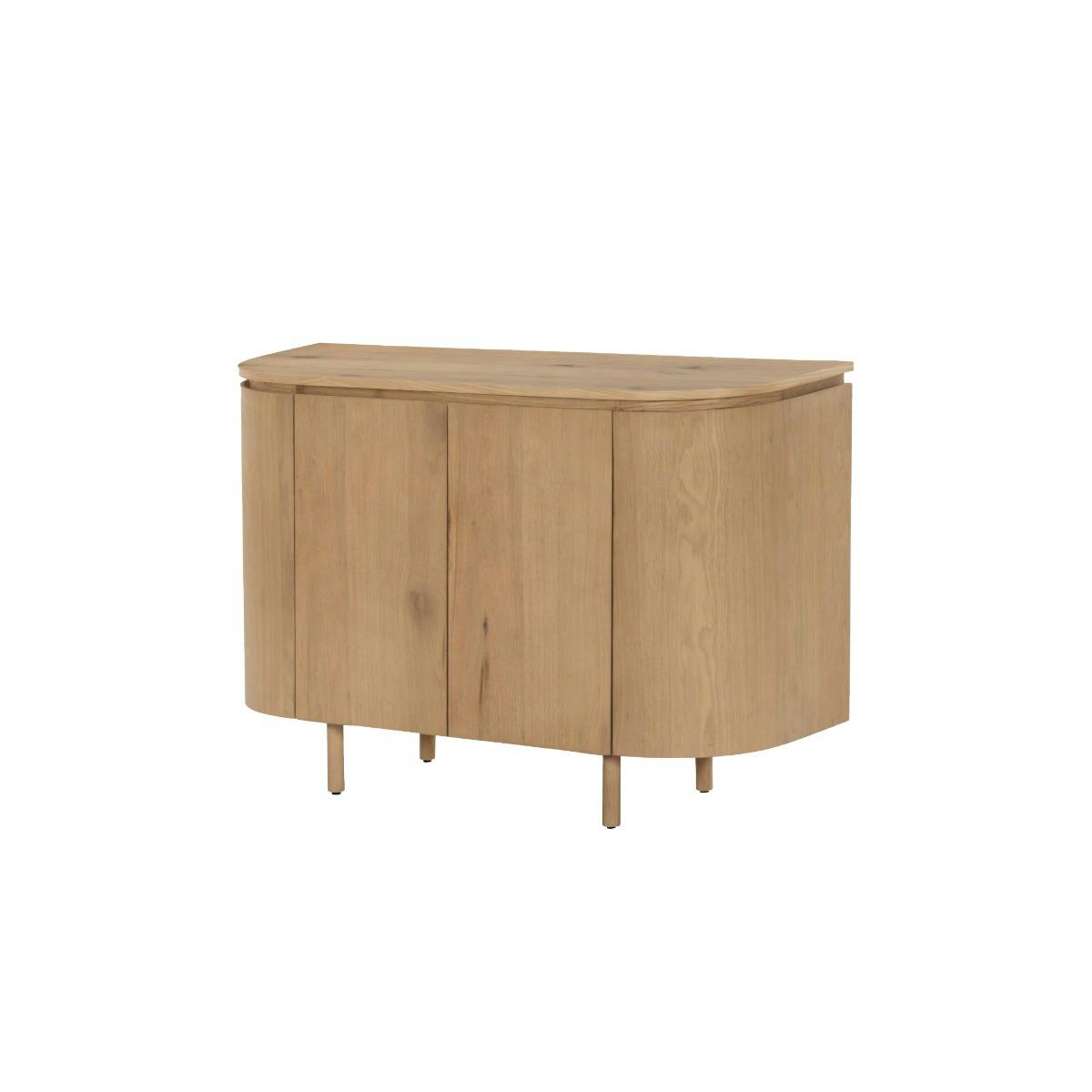 Petit buffet design en chêne clair 2 portes LOREN