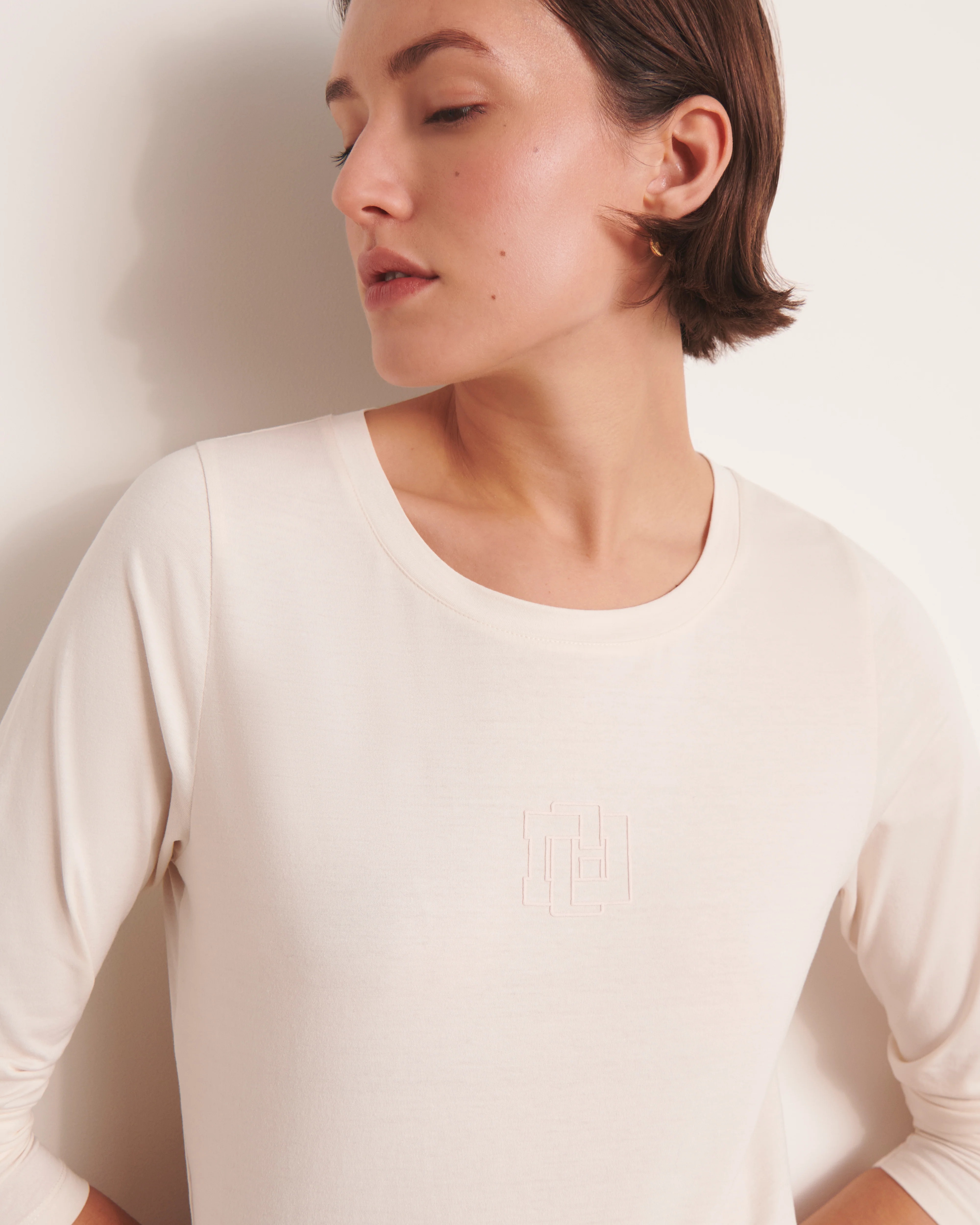 Tee-shirt beige TIMARIN13-BIS/13099/012