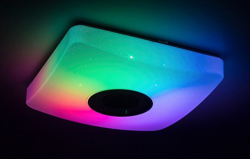 Plafon Murry z pilotem kwadratowy biały LED 1x18W 36,5cm IP20 Rabalux