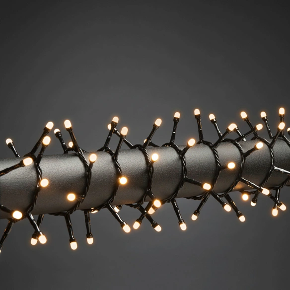 LED-Lichterkette, schwarz, Kabellänge: 13,78 m