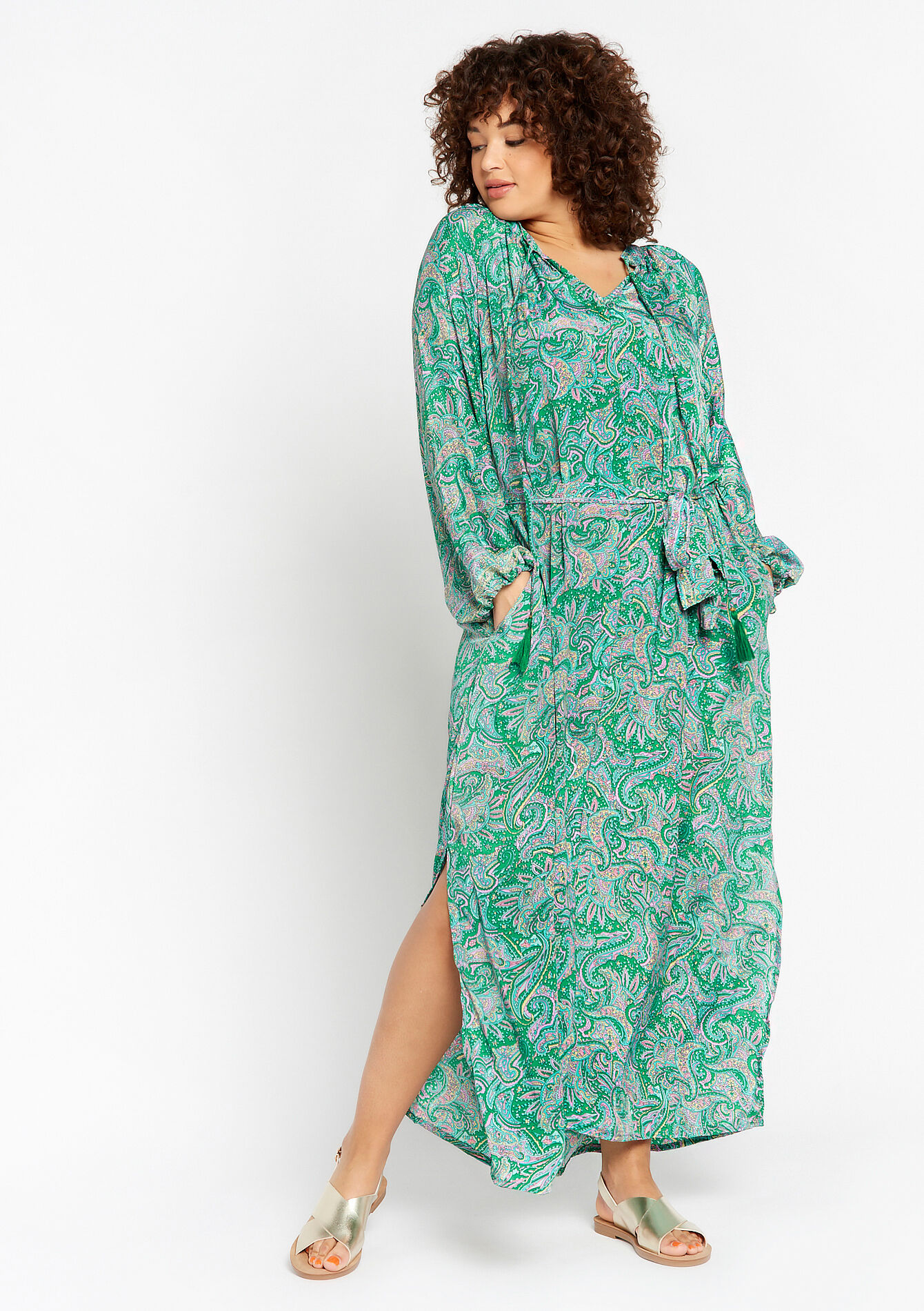 Maxi-jurk met paisleyprint