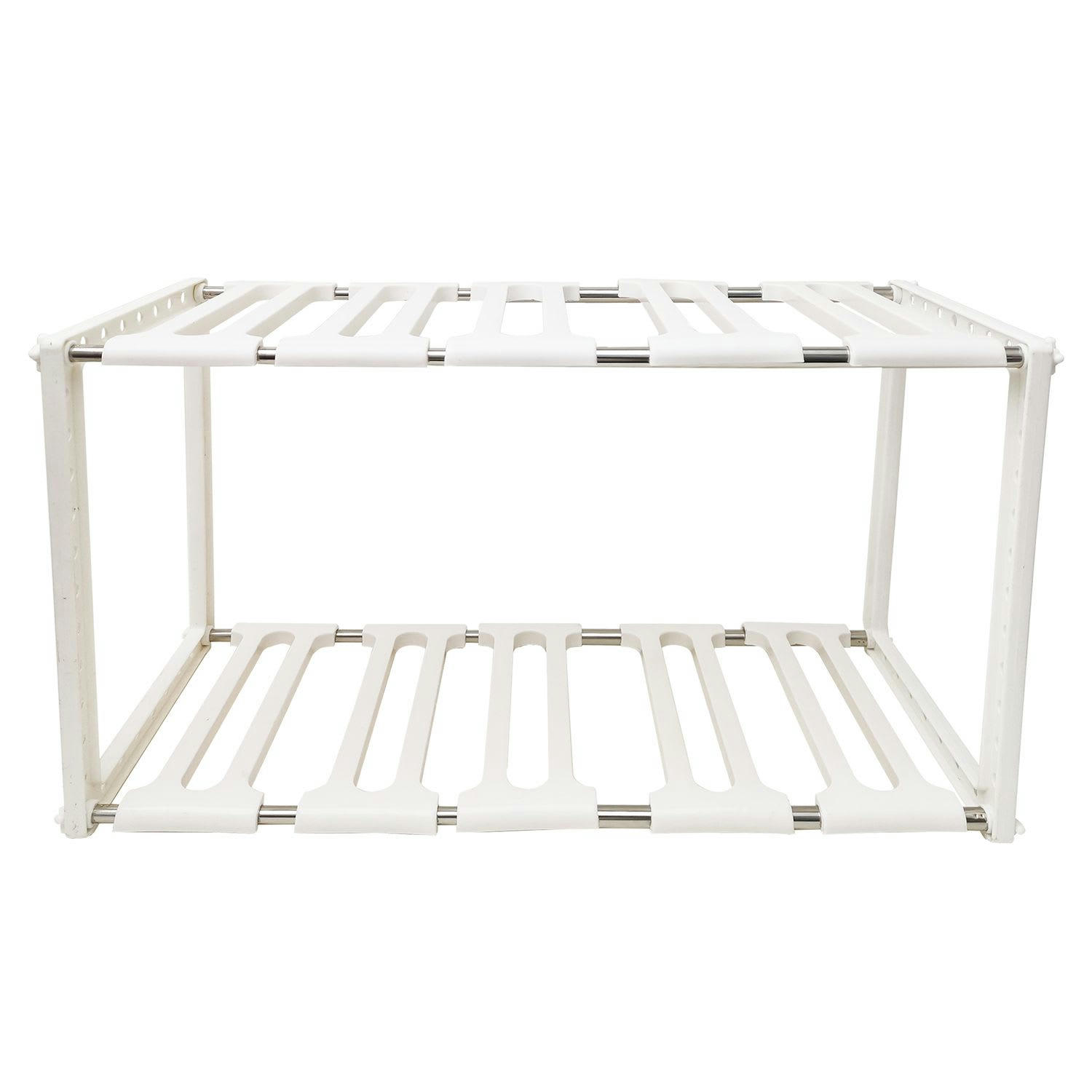 - Etagère modulable sous évier blanc et gris blanc