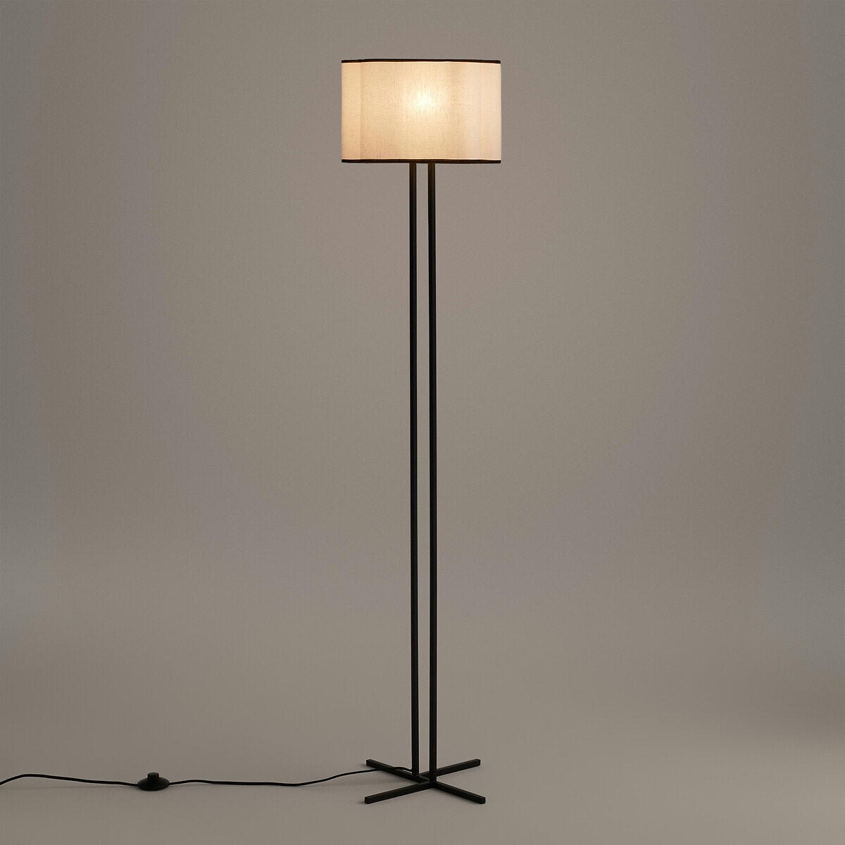 Pied de lampadaire métal noir, Hamdi