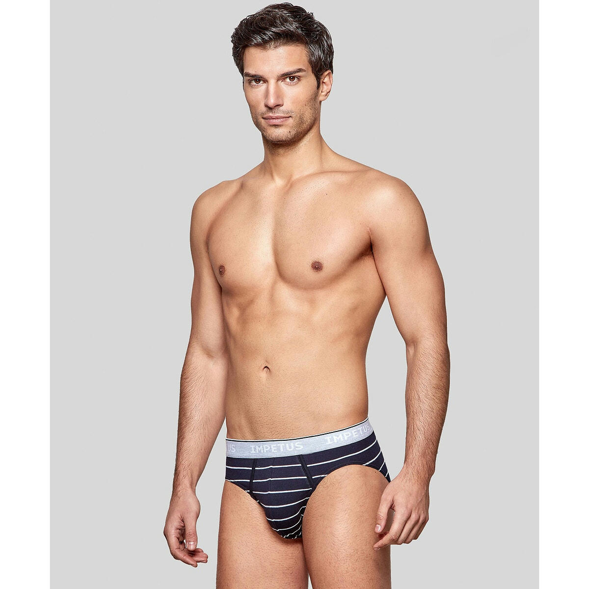 Slip rayé en coton bio