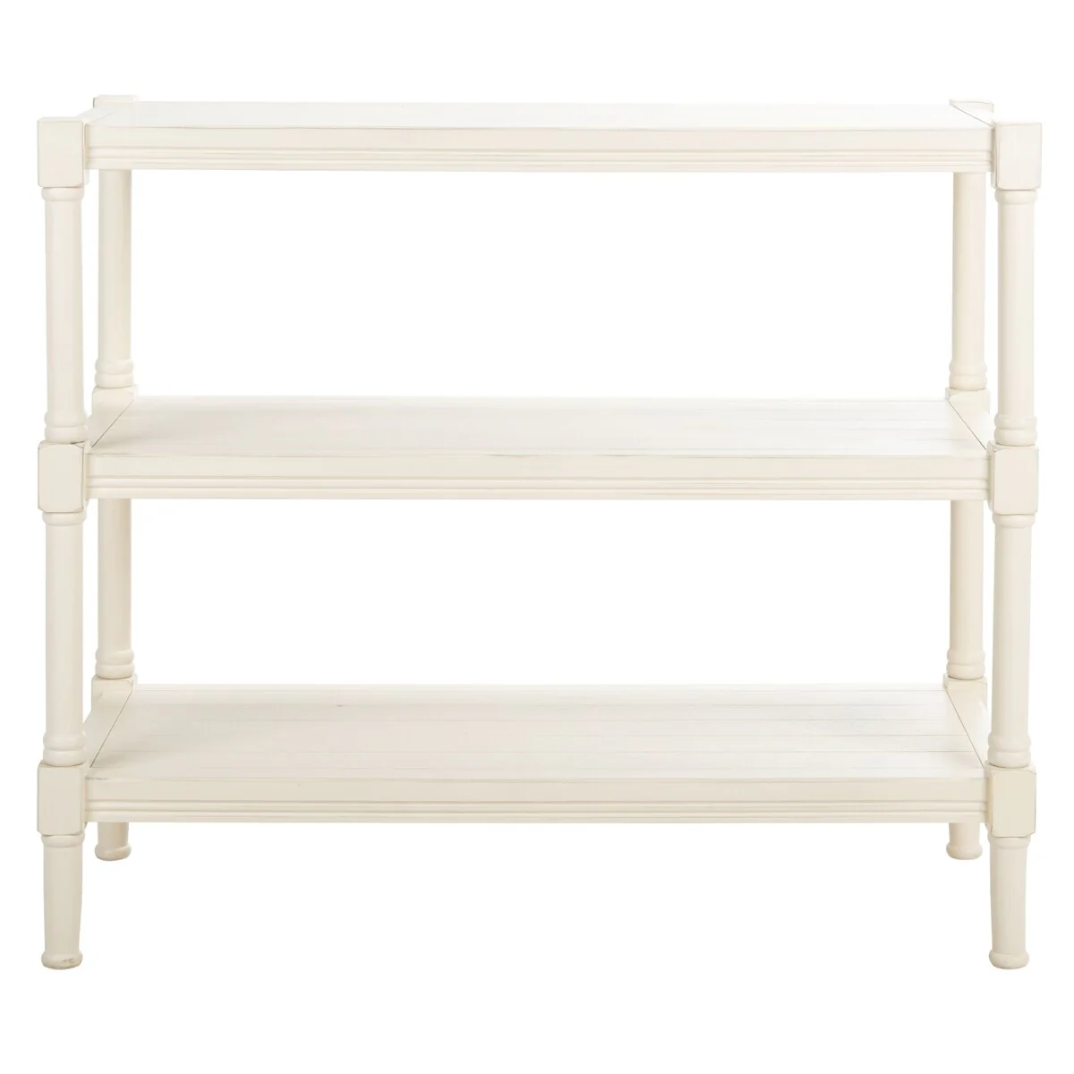 SAFAVIEH Olevia 3-Shelf Console Table - 33.8 W x 13.8 L x 29.5 H - 34Wx14Dx30H