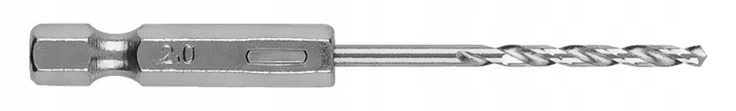 Wiertła do metalu Hex 2mm, 3 szt. zestaw wierteł GRAPHITE
