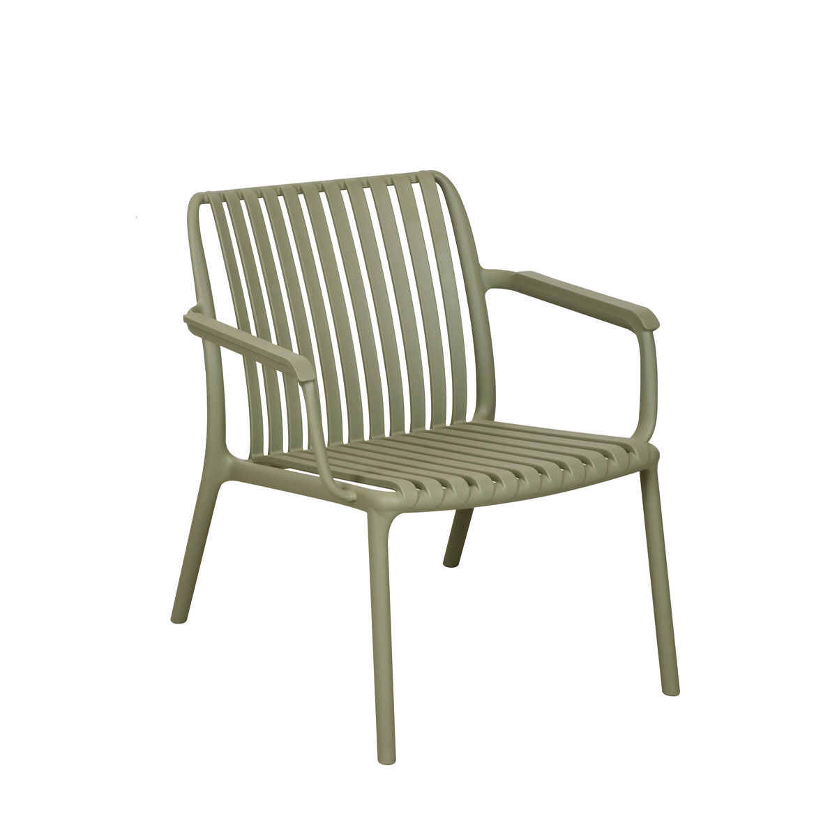 Cadeira exterior verde com braços