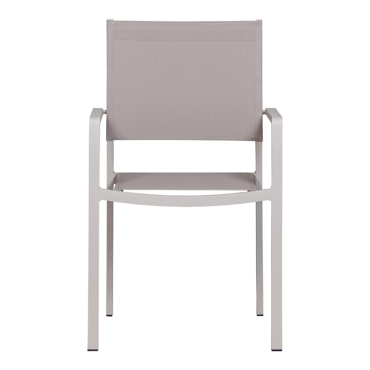 WOOOD tuinstoel Fowl - Aluminium/Textileen - Zand - Set van 2