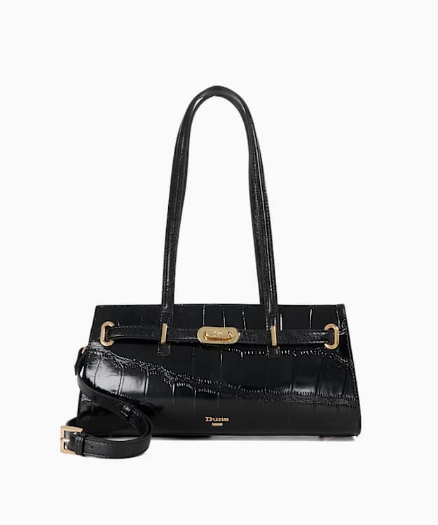 Depend Black - Leather Shoulder Bag