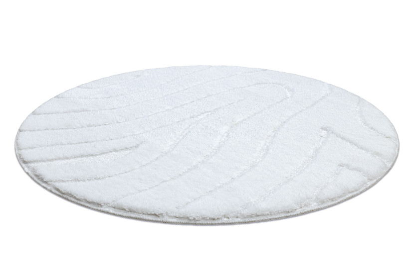 Dywan łazienkowy SUPREME WAVES fale, antypoślizgowy, miękki koło 50 cm