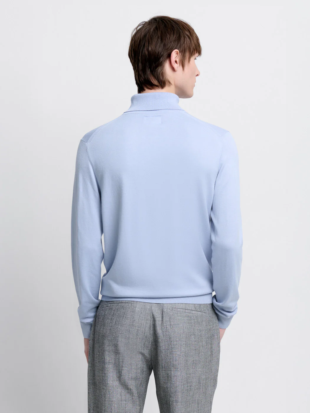 Pull col roulé en jersey