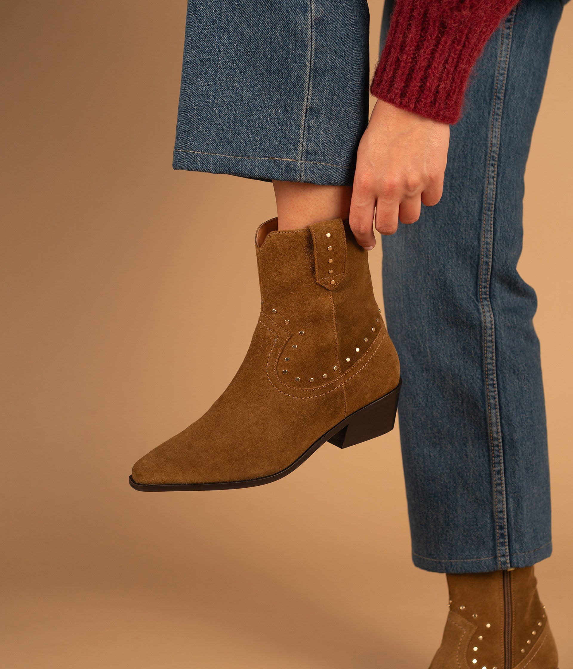 Boots Margaux havane