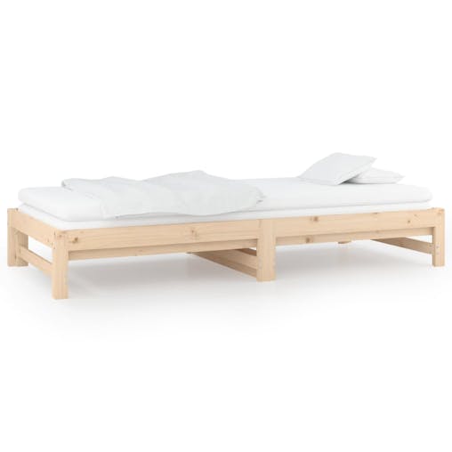 NNEVL Pull-out Day Bed 2x(92x187) cm Solid Wood Pine