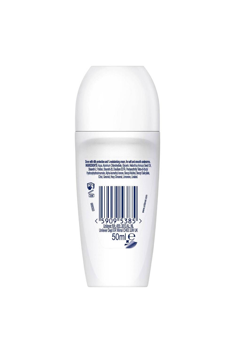 Dove Roll On 'Antiperspirant' 48H of Sweat & Odour Protection, 12x50ml