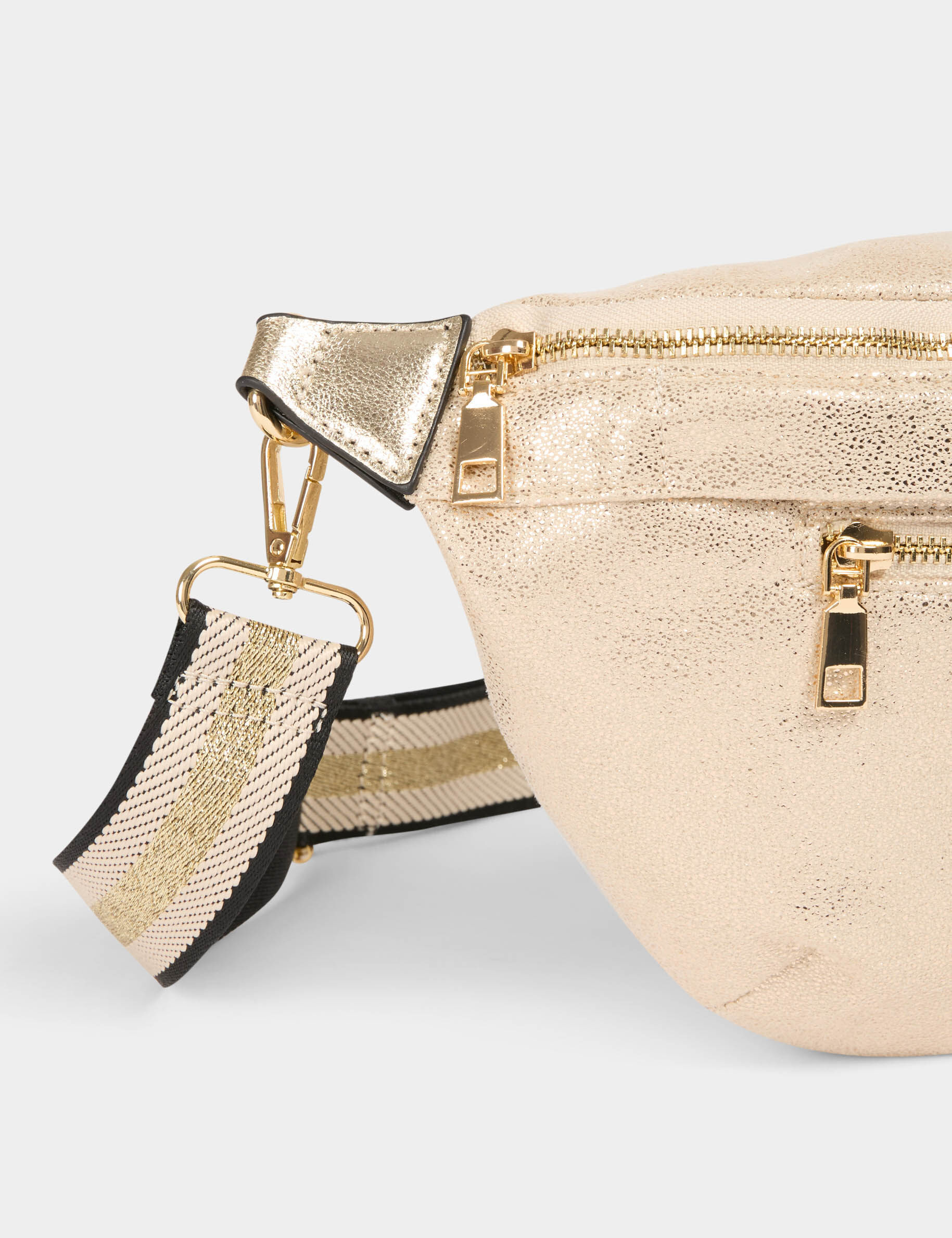 Metallised Sling Bag Gold Yellow Women