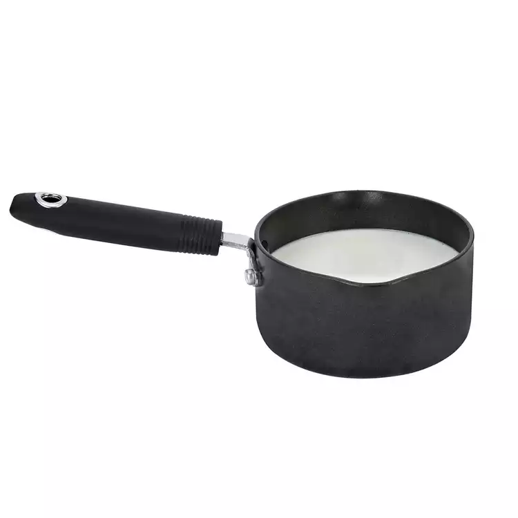 Habitat 14cm Aluminium Milk Pan - Black