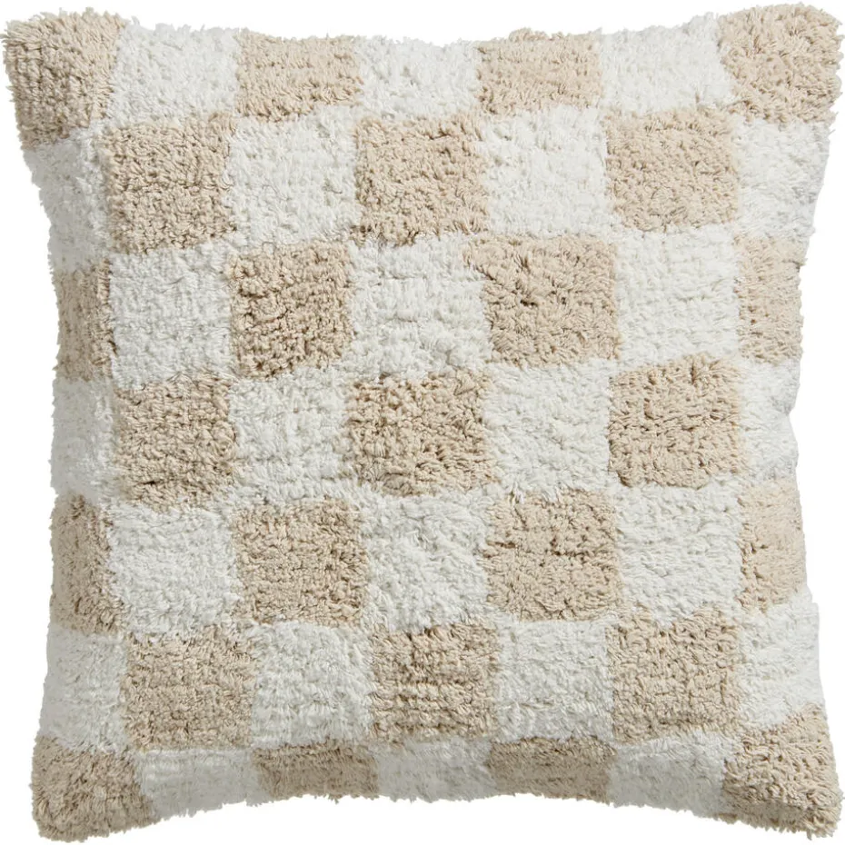 Kwantum Sierkussens | Kussen Check  45×45 Cm Beige