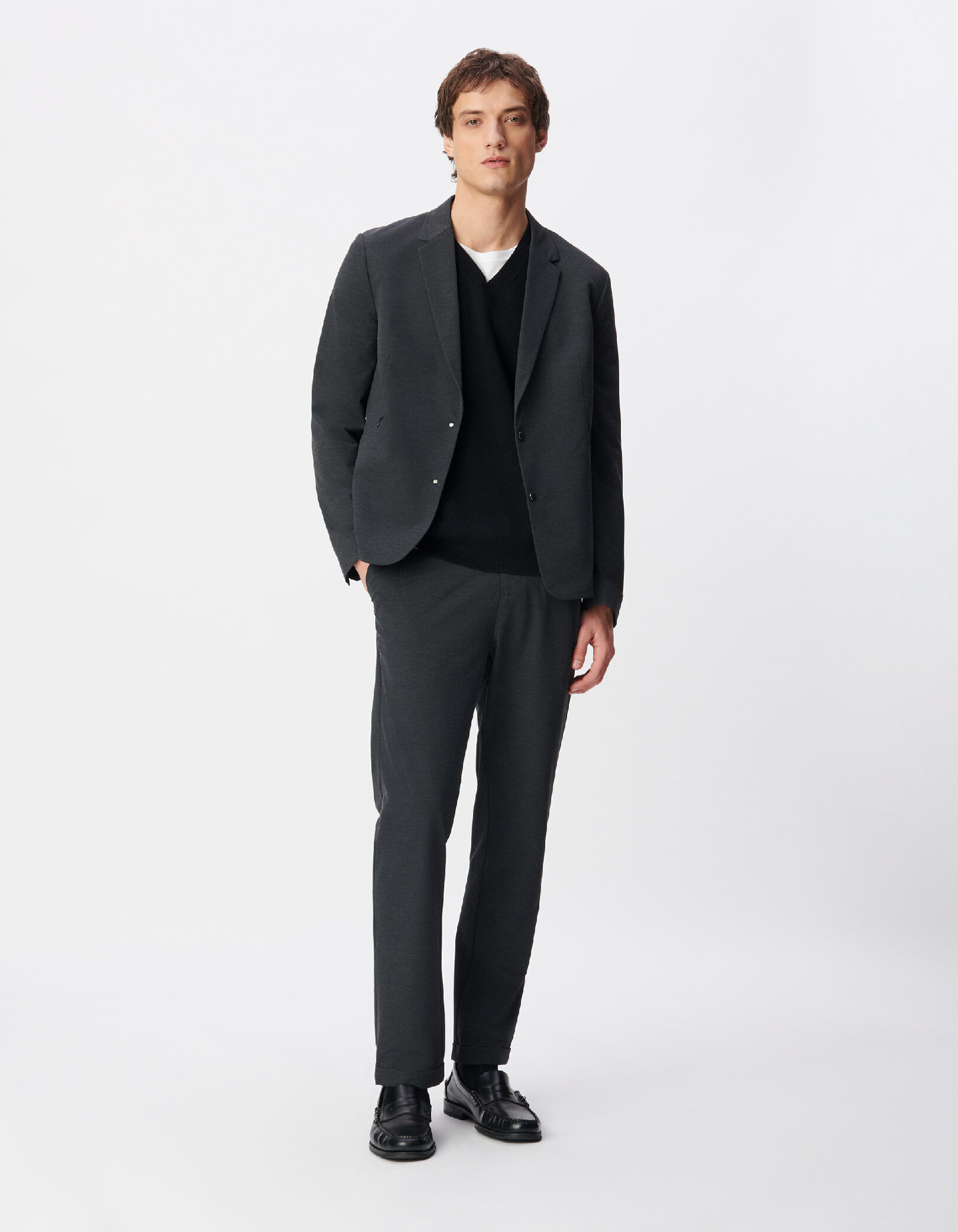 Pantalon de costume gris maille ULTRA MOBILITY Homme