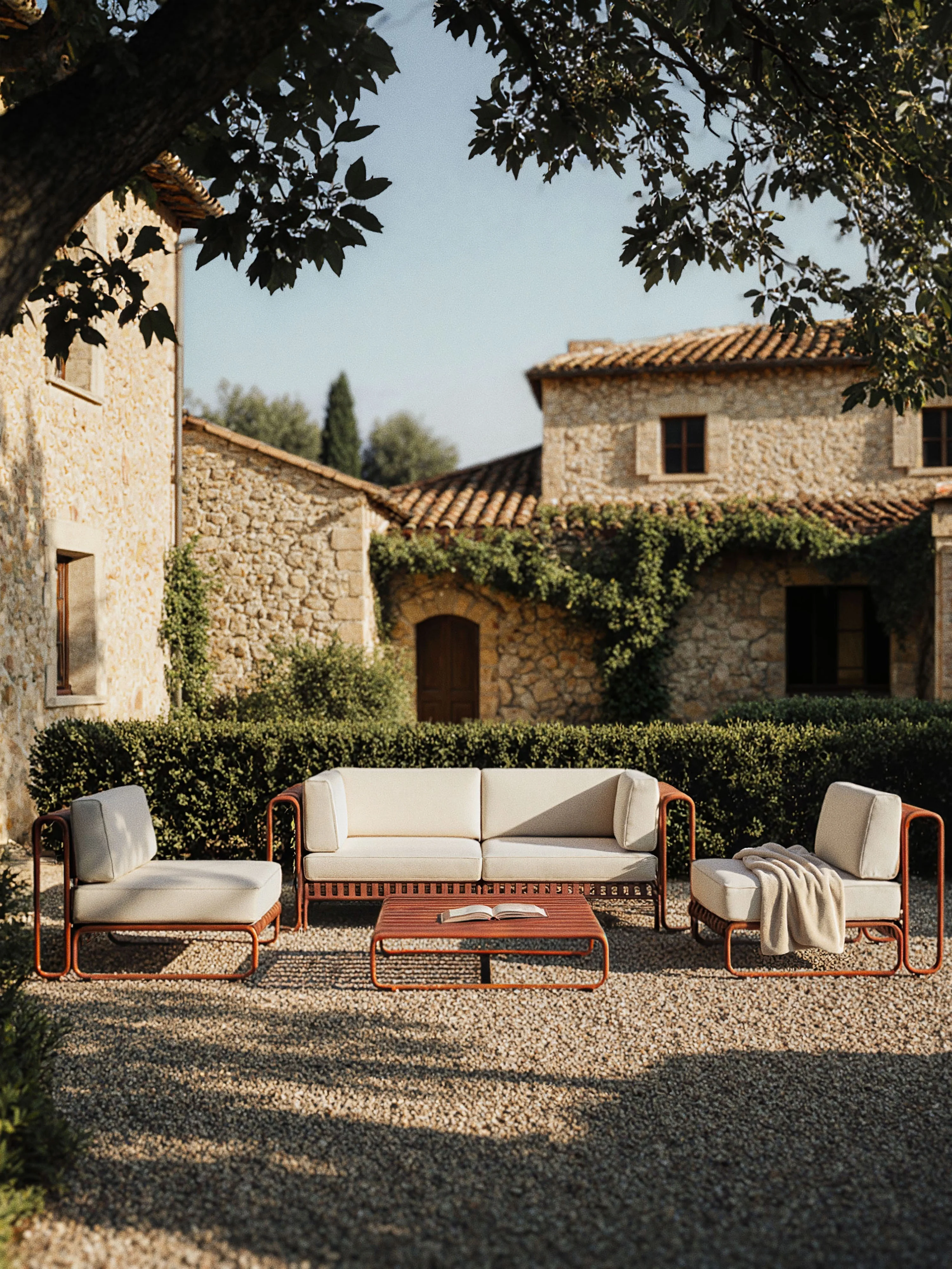 Modulares Garten-Lounge-Set Caio, 4er-Set