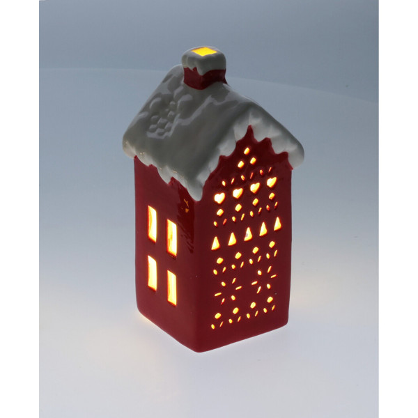Lampka LED w kształcie domu, 15 cm