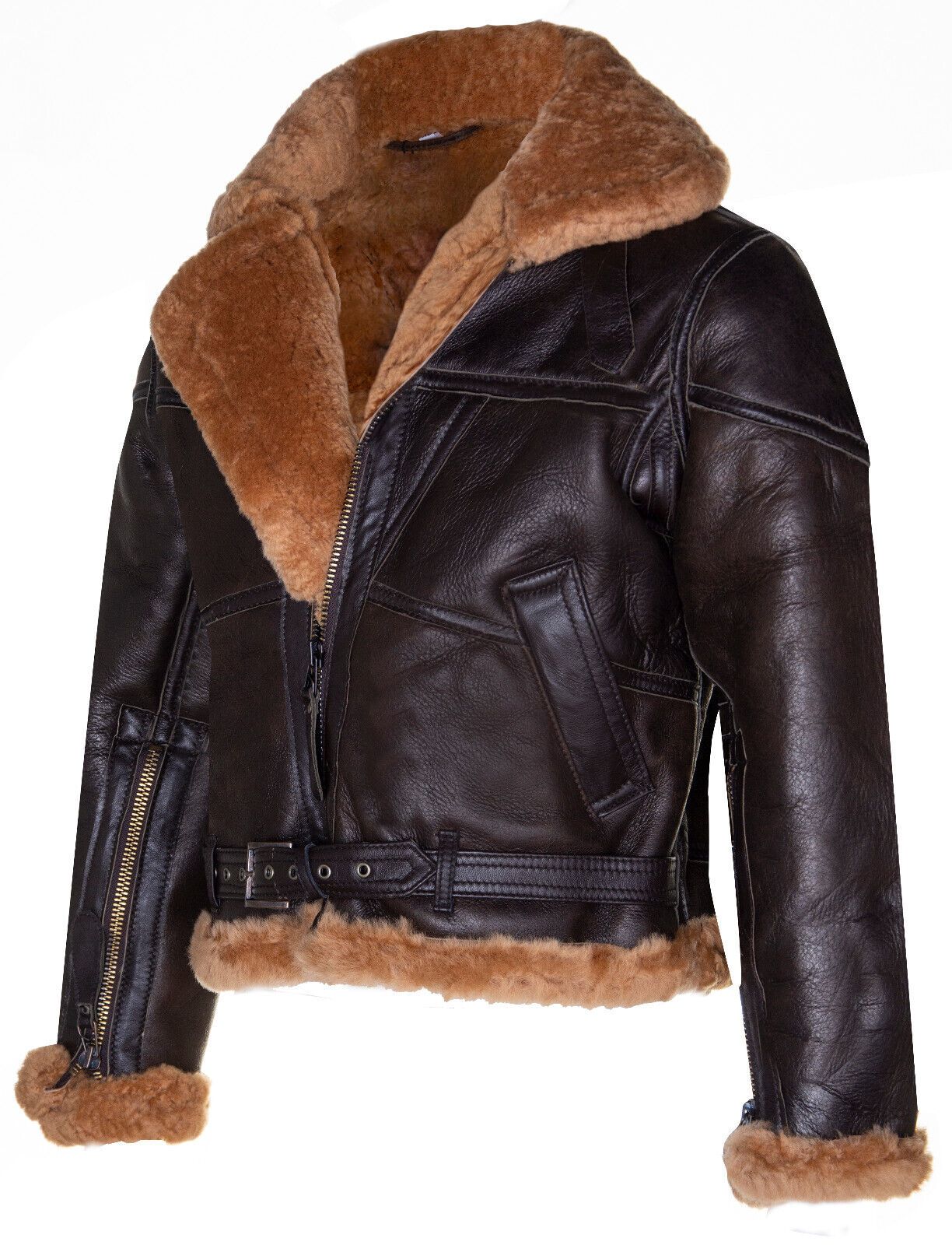 Infinity Leather RAF Sheepskin Flying Jacket-Albany