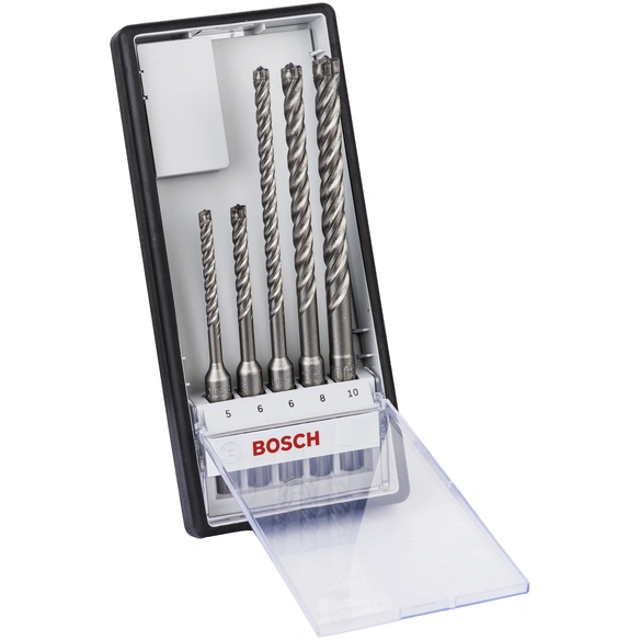 Hammerbohrer-Set SDS plus-7X, 5/6/6/8/10 mm, 5-teilig