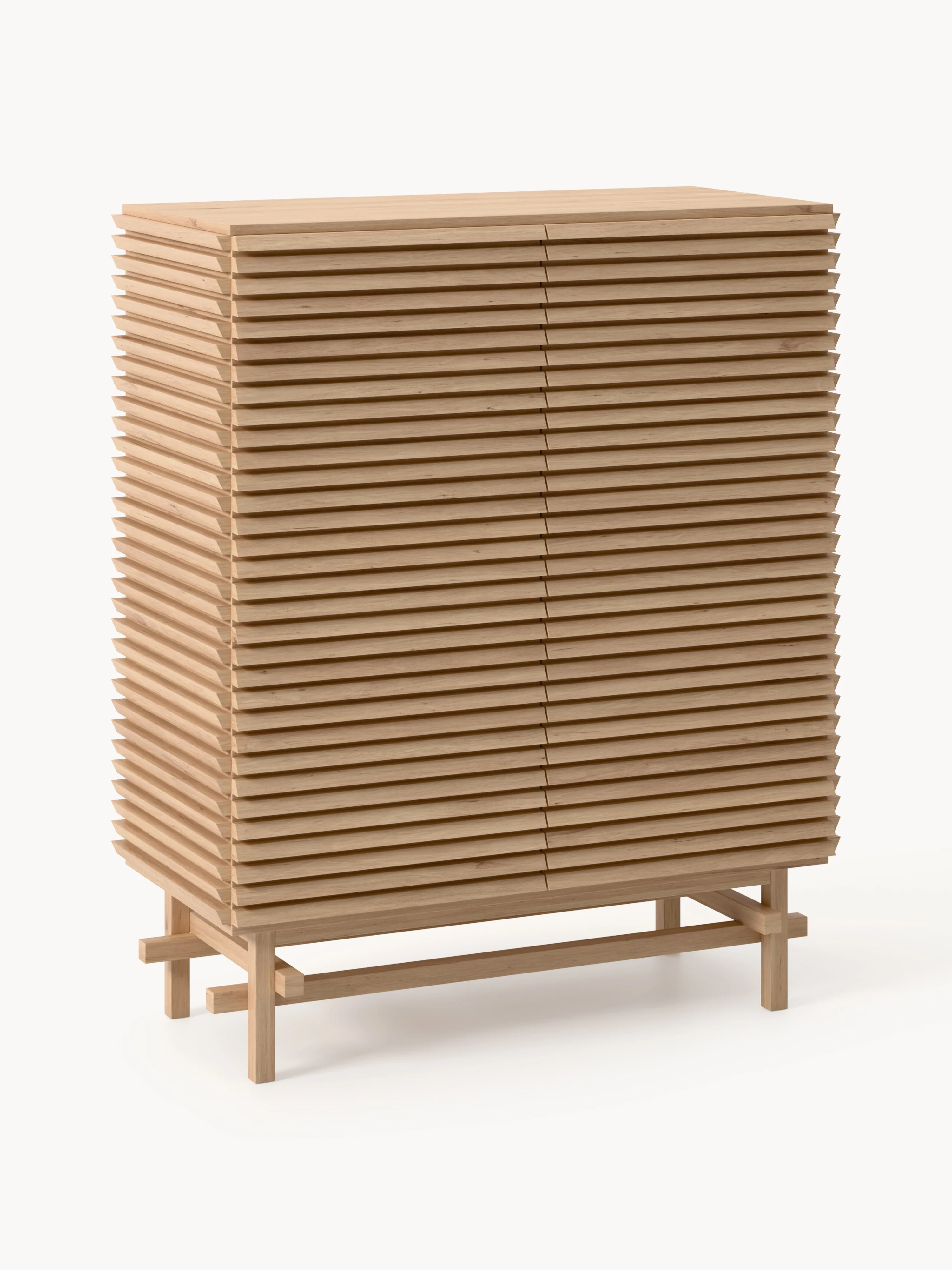 Highboard Pierce aus Eichenholz