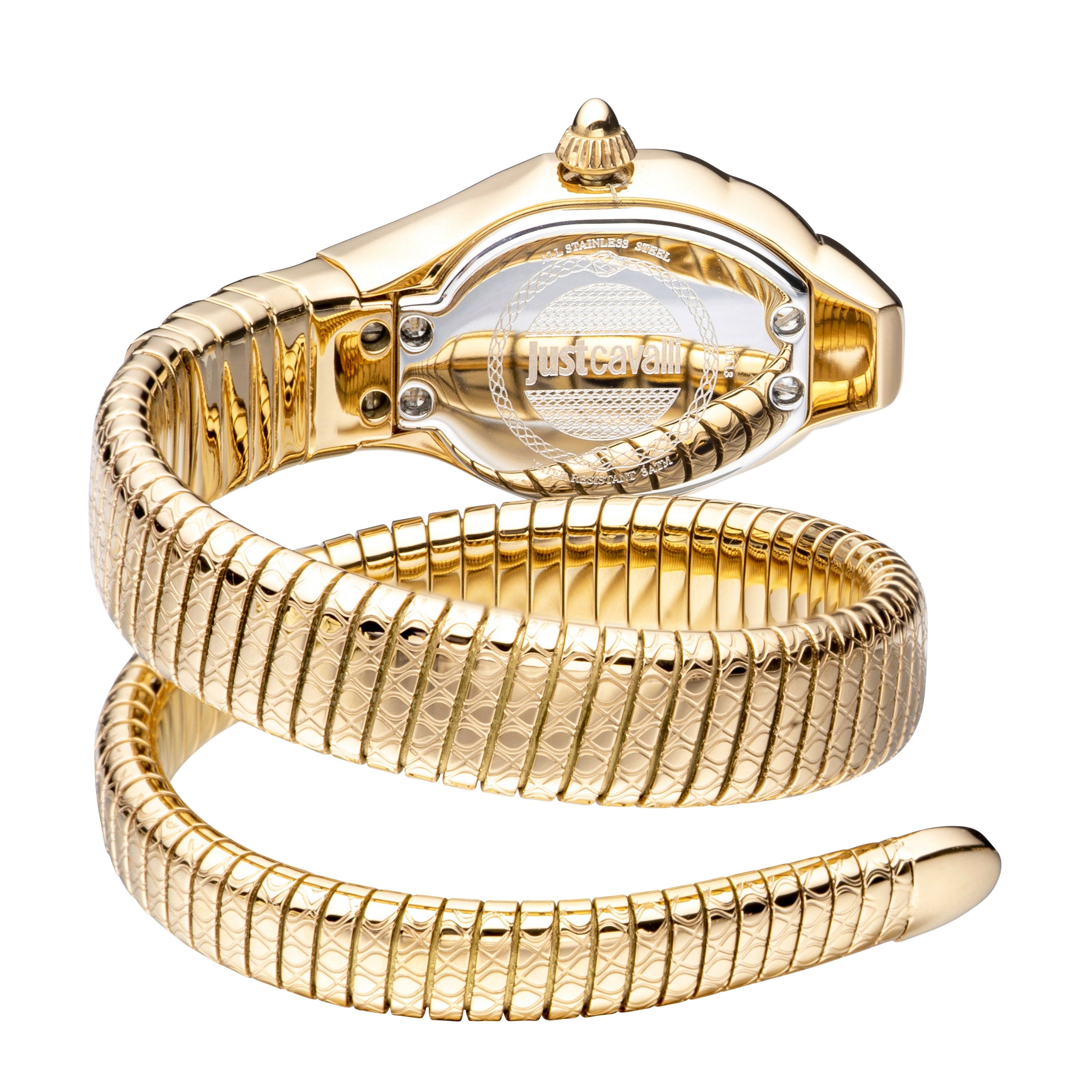 Just Cavalli Just Cavalli Women's Just Glam EVO 2 champagne Dial Yellow Gold Bracelet Watch