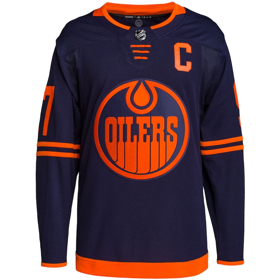 Connor McDavid Edmonton Oilers adidas Alternate Authentic Pro Player - Jersey - Navy