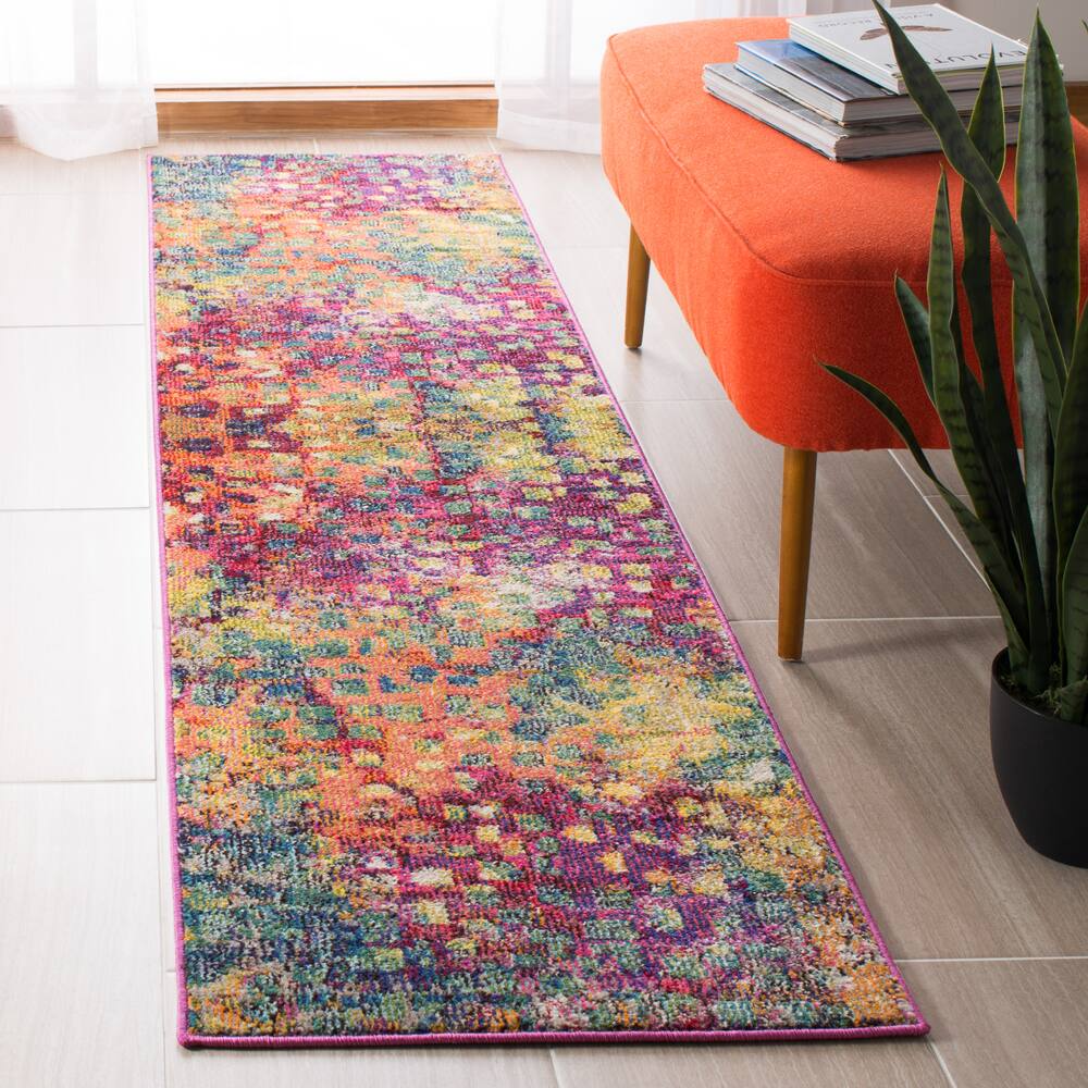 Safavieh Madison 425 Rug, Fuchsia/Gold
