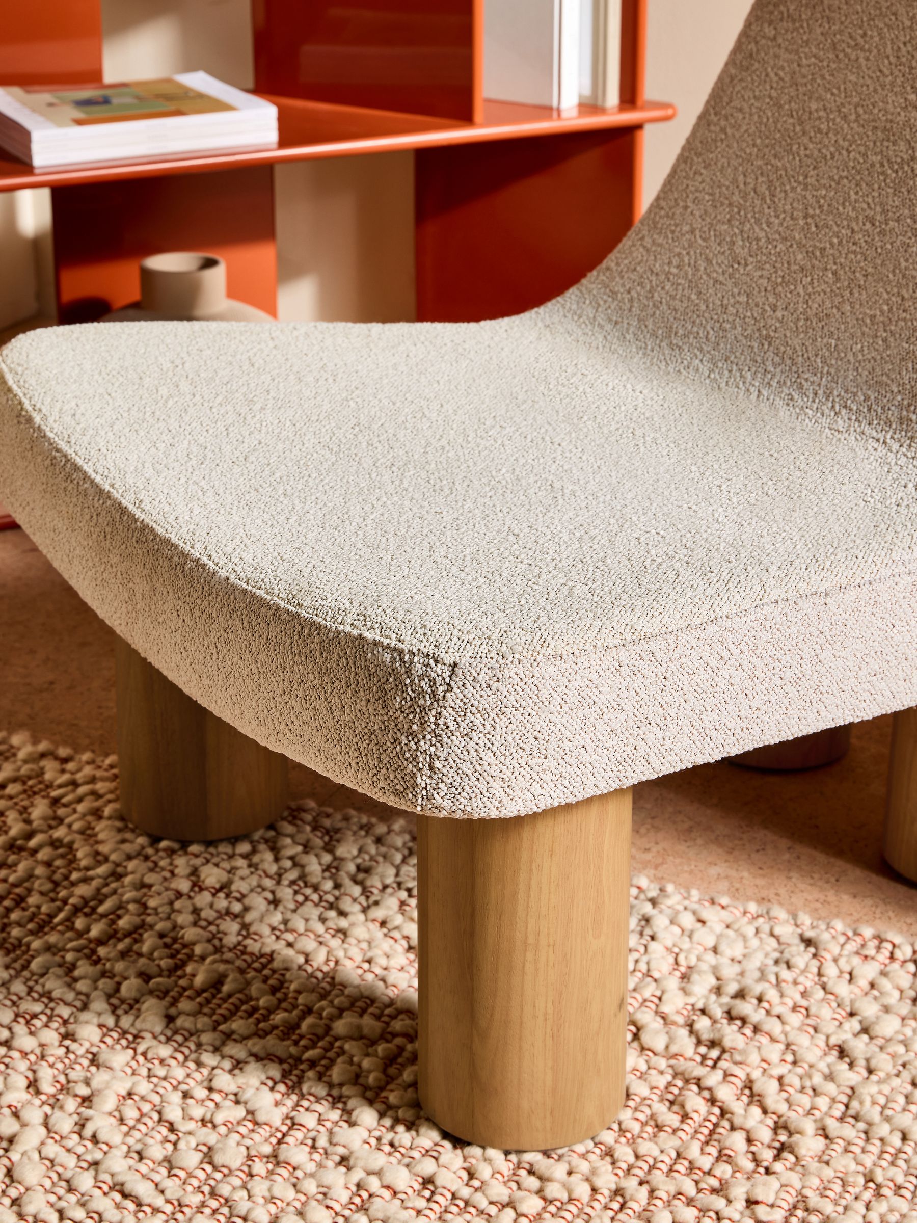 Wray Accent Chair in Off White Pax Boucle